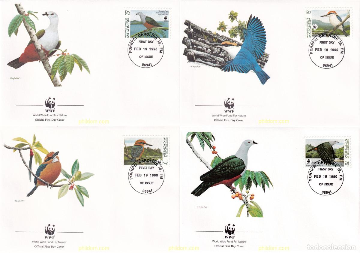 Sellos: 24740 MNH MICRONESIA 1990 ALCION Y DUCULA DE MICRONESIA