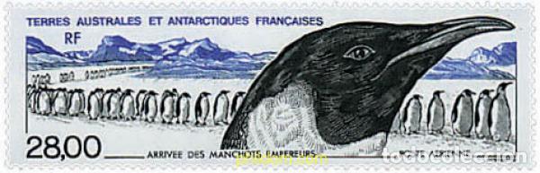 Sellos: 33955 MNH ANTARTIDA FRANCESA 1994 LLEGADA DE LOS PING&Uuml;INOS EMPERADOR