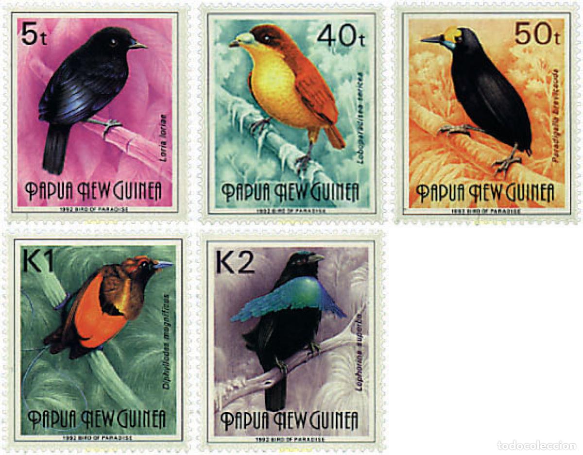 Stamps: 45092 MNH PAPUA NUEVA GUINEA 1992 AVES DEL PARAISO