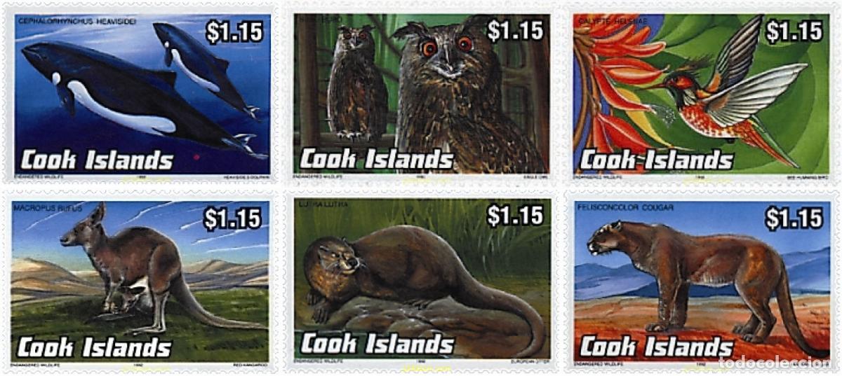 Sellos: 43177 MNH COOK Islas 1992 PROTECCION DE LA NATURALEZA