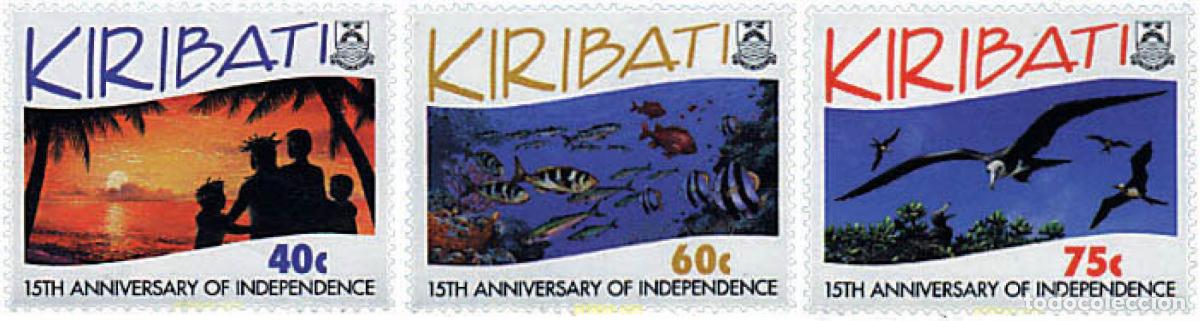 Sellos: 33508 MNH KIRIBATI 1994 15 ANIVERSARIO DE LA INDEPENDENCIA
