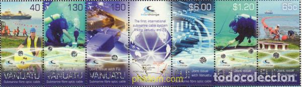 Sellos: 370041 MNH VANUATU 2014 CABLE SUBMARINO