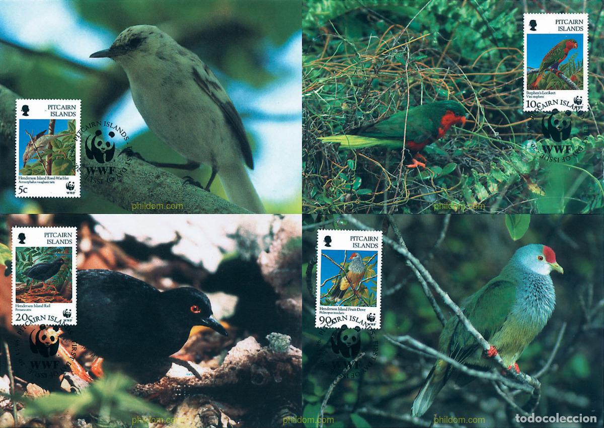 Sellos: 7427 MNH PITCAIRN Islas 1996 AVES DE LA ISLA DE HENDERSON