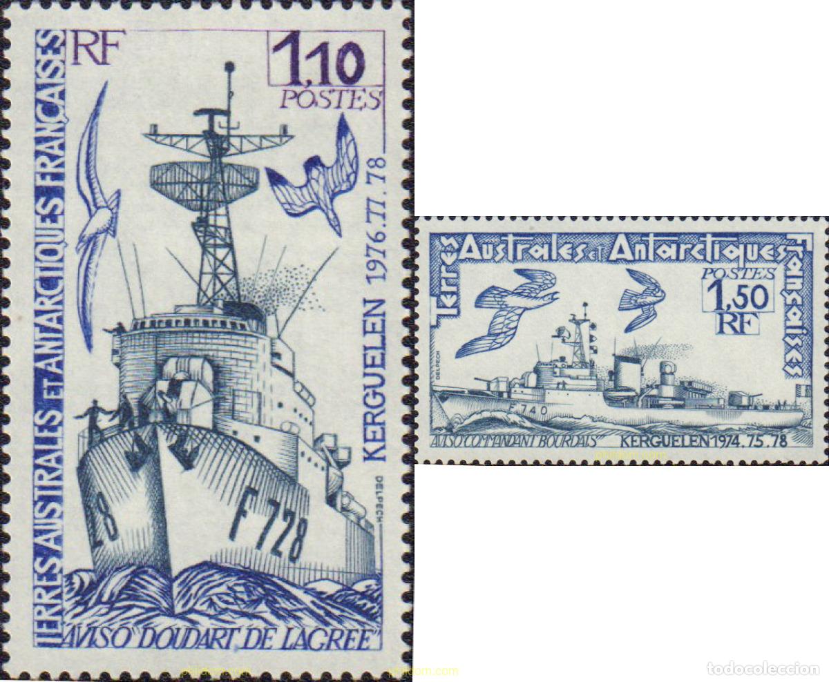 Sellos: 43419 MNH ANTARTIDA FRANCESA 1980 BARCOS