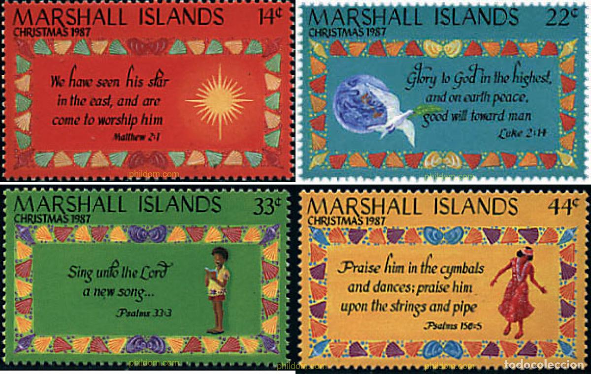 Sellos: 31936 MNH MARSHALL Islas 1987 NAVIDAD