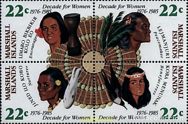 Sellos: 6991 MNH MARSHALL Islas 1985 DECADA DE LA MUJER