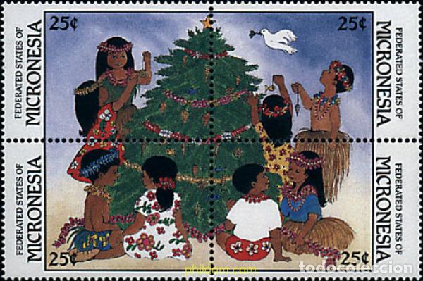 Sellos: 6987 MNH MICRONESIA 1988 NAVIDAD