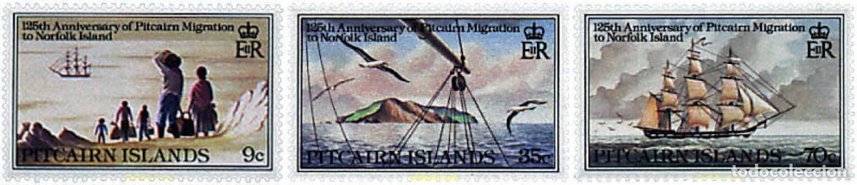 Sellos: 45245 MNH PITCAIRN Islas 1981 125 ANIVERSARIO DE LA MIGRACION DE NORFOLK