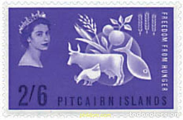 Sellos: 372508 HINGED PITCAIRN Islas 1963 CAMPA&Ntilde;A MUNDIAL CONTRA EL HAMBRE