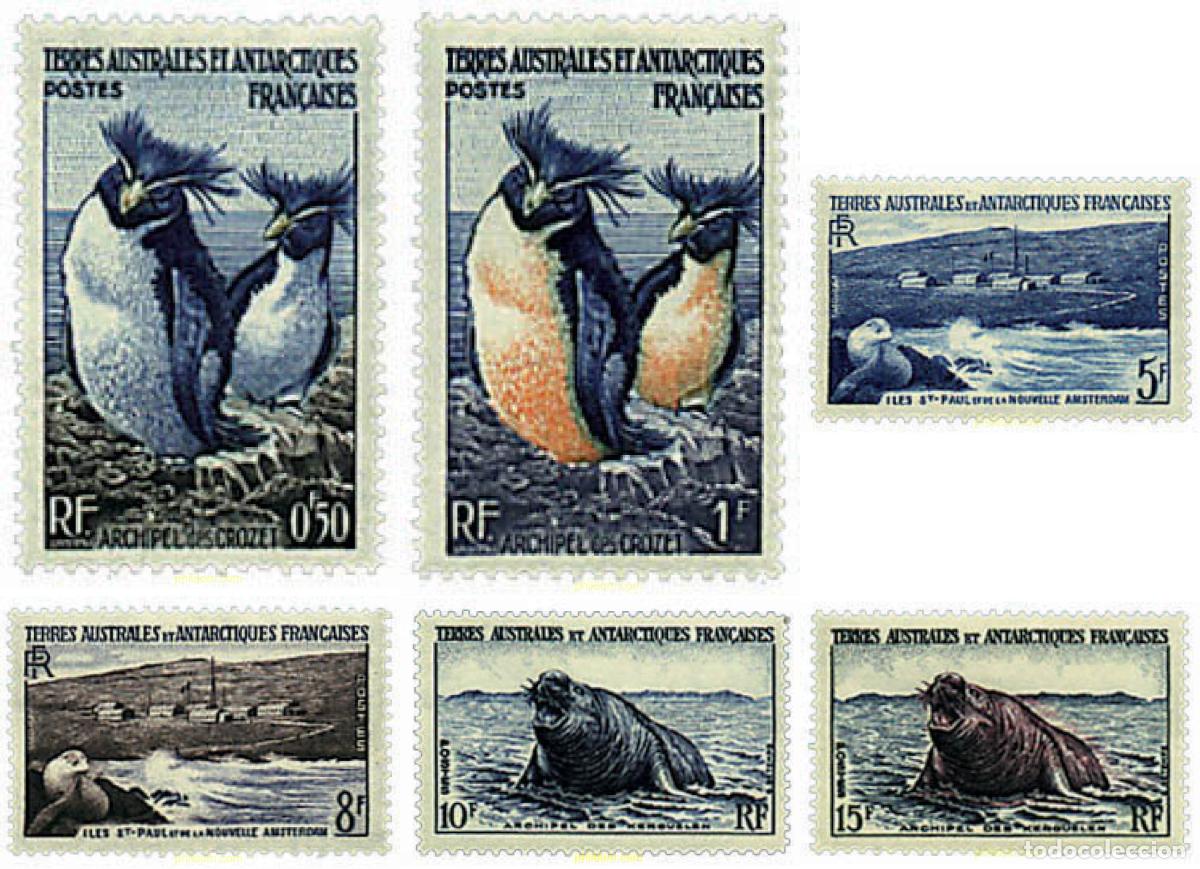 Sellos: 43390 MNH ANTARTIDA FRANCESA 1956 FAUNA
