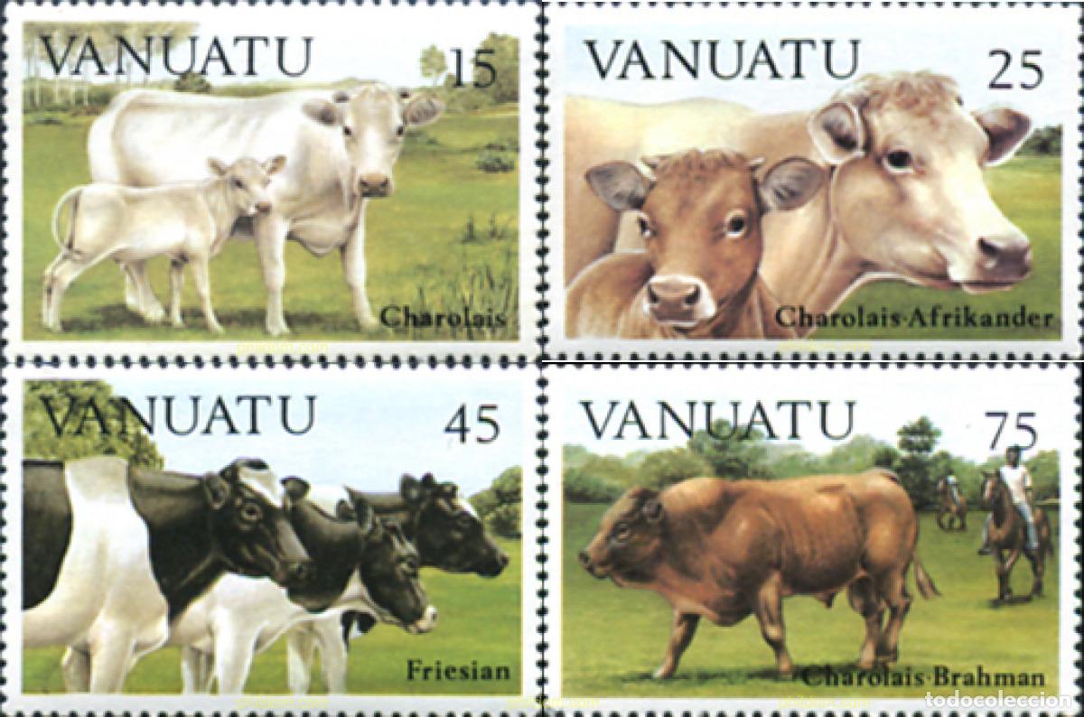 Sellos: 45802 MNH VANUATU 1984 RAZAS DE BOVINOS