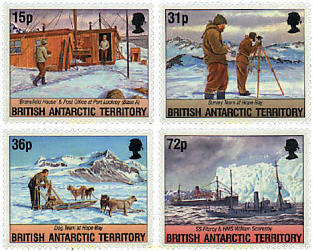 Sellos: 37152 MNH ANTARTIDA BRITANICA 1994 50 ANIVERSARIO DE LA OPERACION TABERNIN