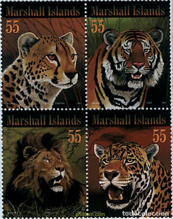 Sellos: 11440 MNH MARSHALL Islas 1996 FELINOS
