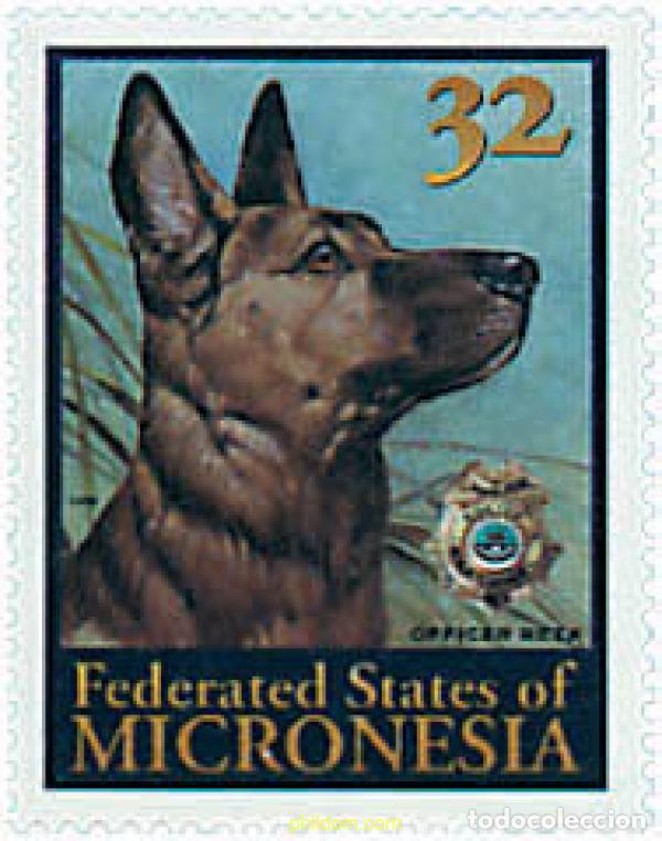 Sellos: 49618 MNH MICRONESIA 1996 HOMENAJE AL PERRO POLICIA