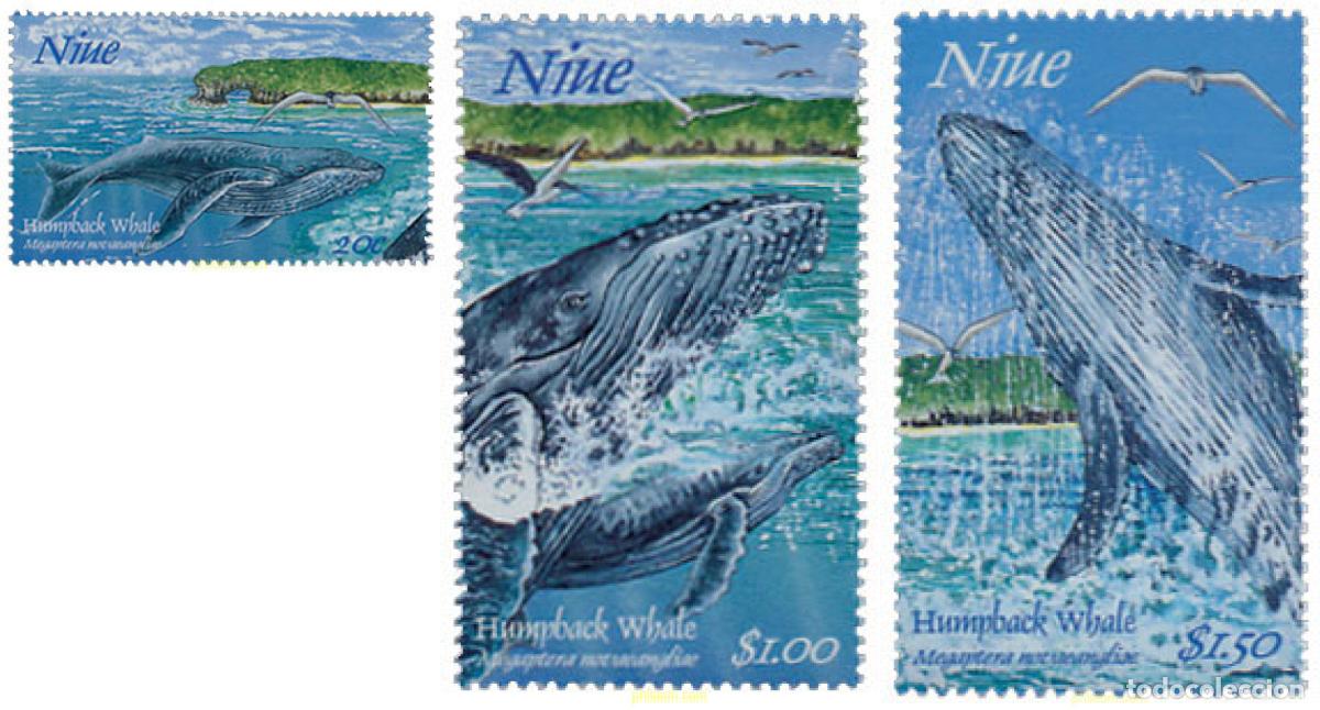 Sellos: 44836 MNH NIUE 1997 FAUNA MARINA. BALLENAS