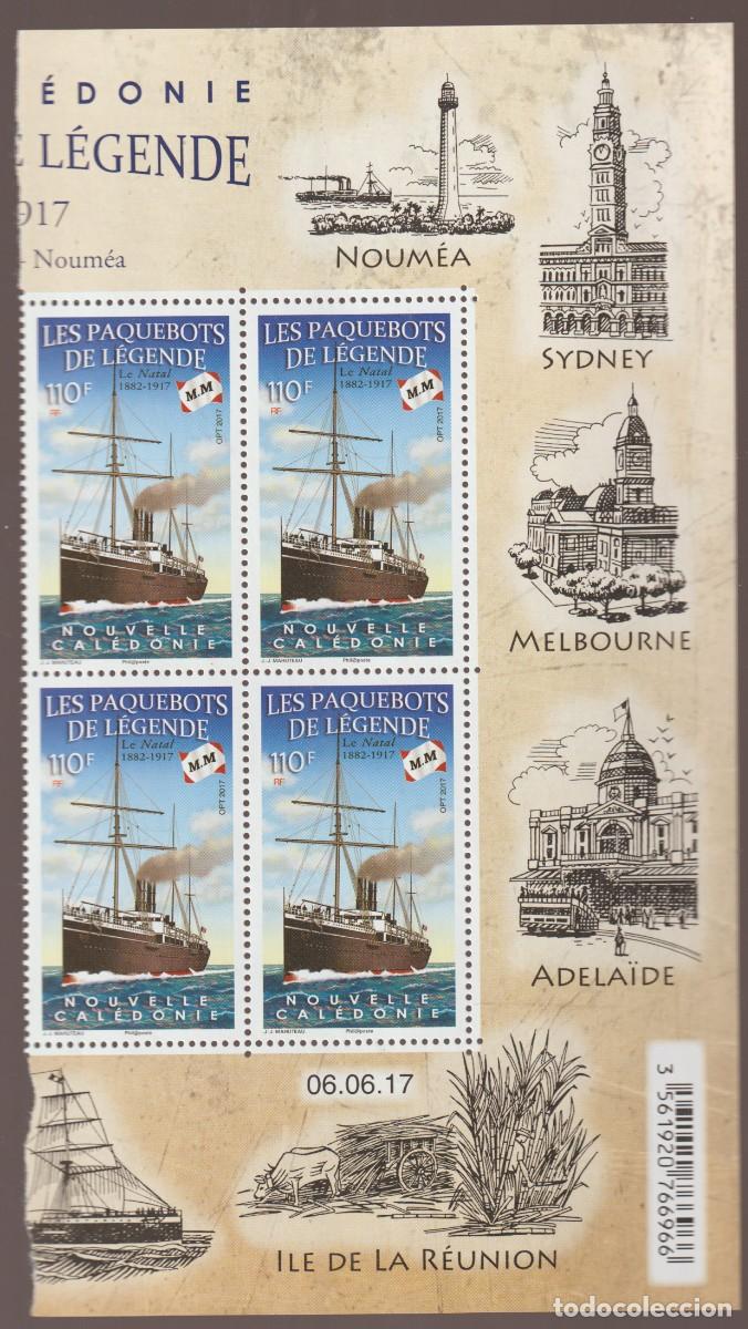 Sellos: Nouvelle Caledonie 2017 - Paquebots de L&eacute;gende bloc of 4 mnh**