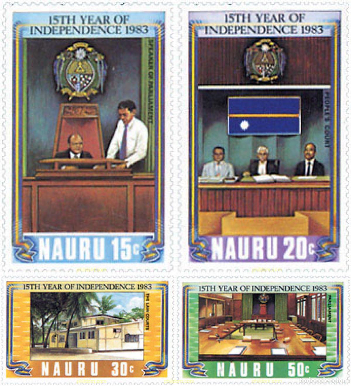 Sellos: 39009 MNH NAURU 1983 15 ANIVERSARIO DE LA INDEPENDENCIA
