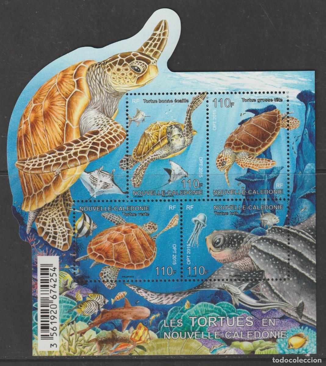 Sellos: Nouvelle Caledonie 2015 - Les tortues bloc mnh**