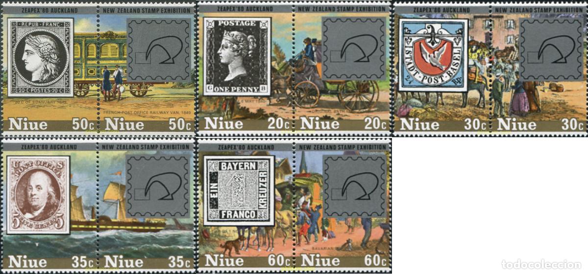 Sellos: 6066 MNH NIUE 1980 ZEAPEX 80. EXPOSICION FILATELICA INTERNACIONAL
