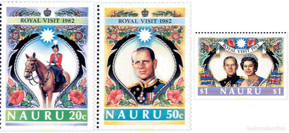 Sellos: 44354 MNH NAURU 1982 VISITA REAL