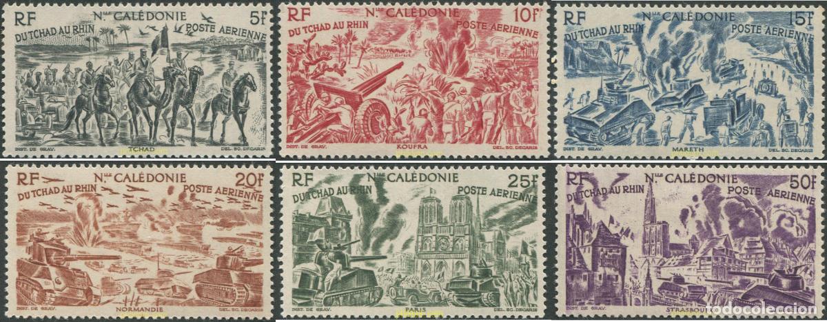 Sellos: 48913 MNH NUEVA CALEDONIA 1946 DEL CHAD AL RIN