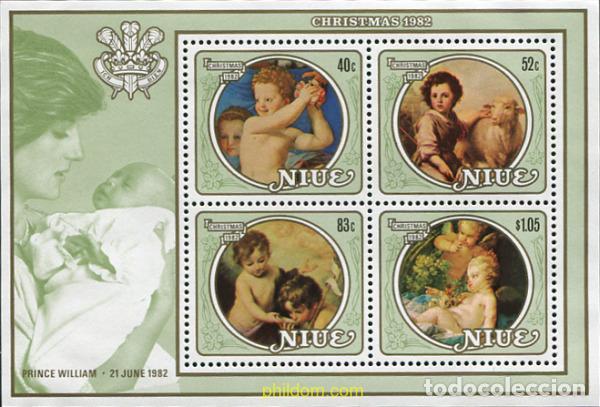 Sellos: 56589 MNH NIUE 1982 NAVIDAD Y NACIMIENTO DEL PRINCIPE WILLIAM