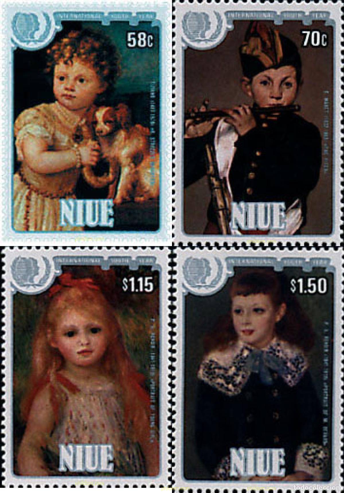 Sellos: 56465 MNH NIUE 1985 A&Ntilde;O INTERNACIONAL DEL NI&Ntilde;O