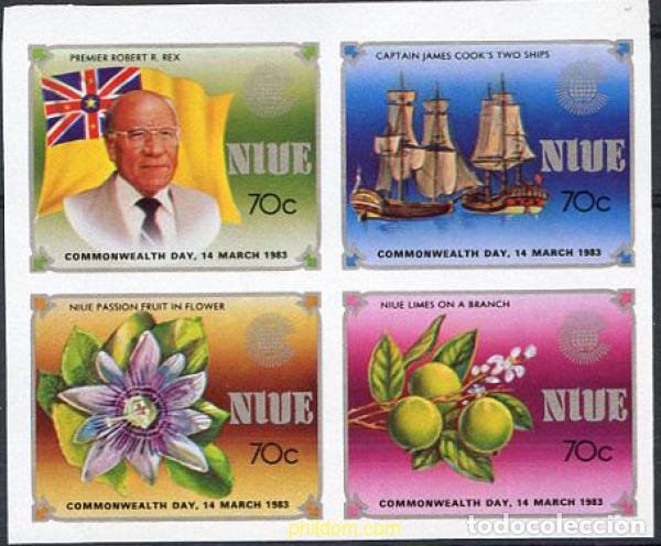 Sellos: 220237 MNH NIUE 1983 DIA DE LA COMMONWEALTH