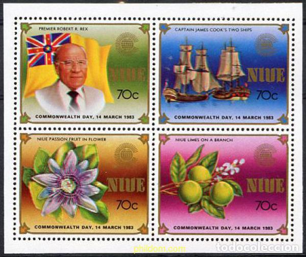 Sellos: 220238 MNH NIUE 1983 DIA DE LA COMMONWEALTH