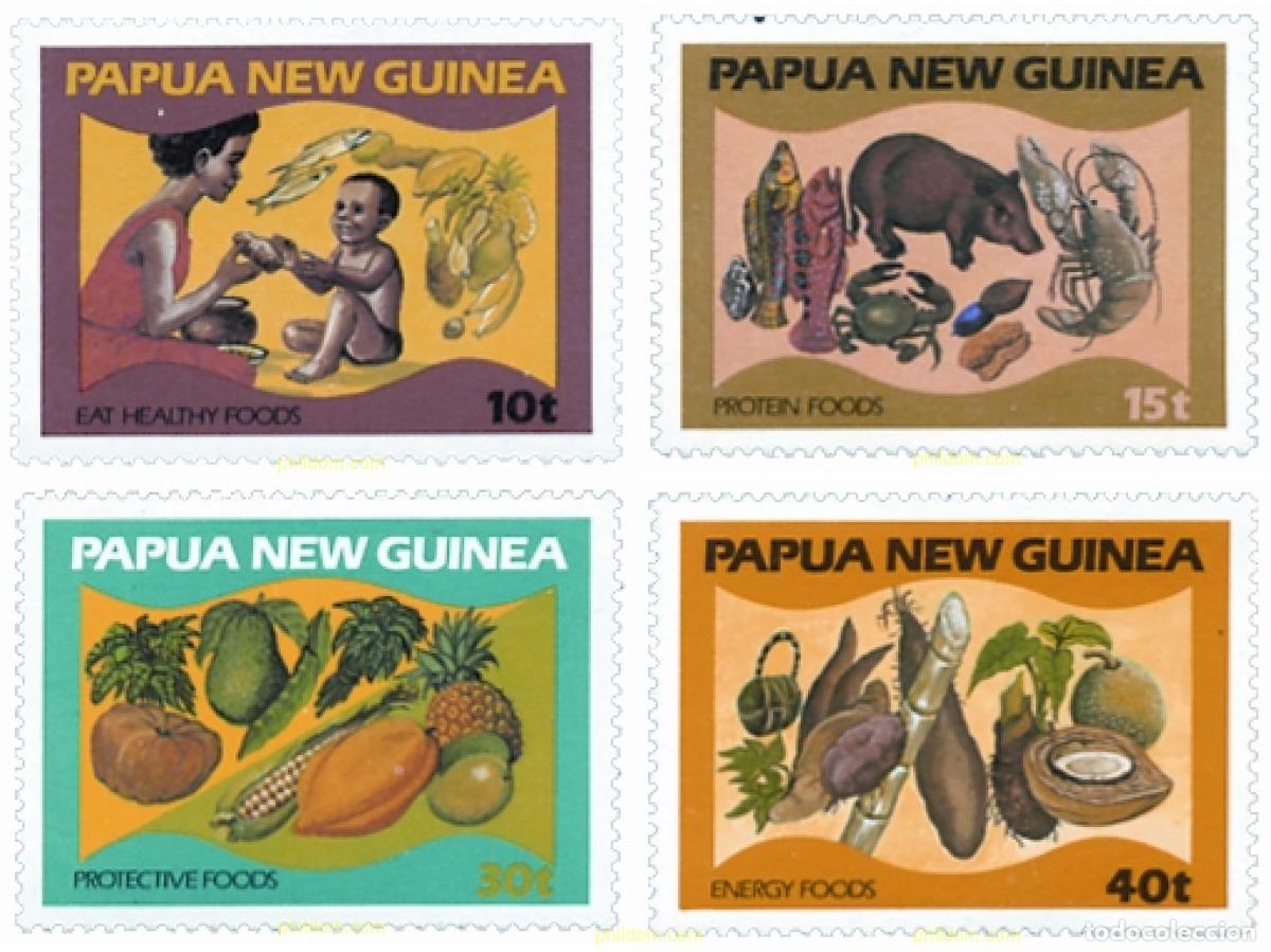 Sellos: 30088 MNH PAPUA NUEVA GUINEA 1982 ALIMENTACION Y NUTRICION
