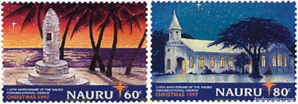 Sellos: 44365 MNH NAURU 1997 NAVIDAD. 110 ANIVERSARIO DE LA IGLESIA CONGRENACIONALISTA