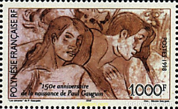 Sellos: 35579 MNH POLINESIA FRANCESA 1998 150 ANIVERSARIO DEL NACIMIENTO DEL PINTOR PAUL GAUGUIN