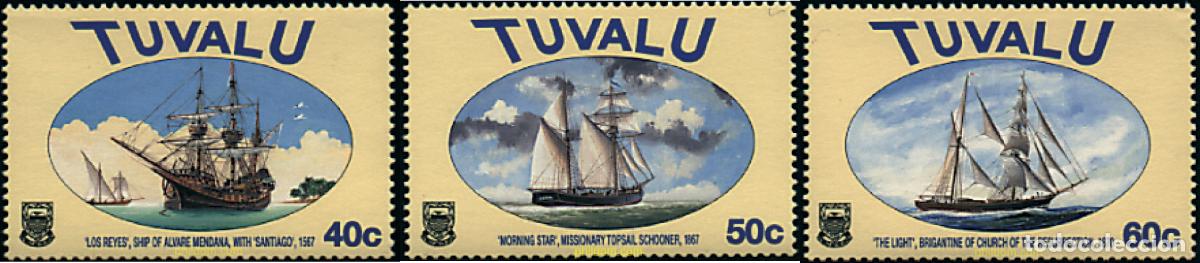 Sellos: 30913 MNH TUVALU 1998 NAVES ANTIGUAS