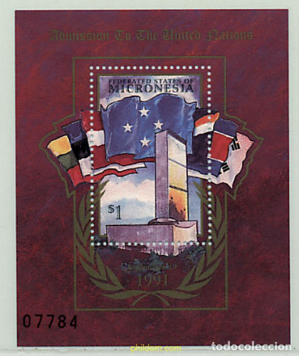 Sellos: 44415 MNH MICRONESIA 1998 ADMISION A LAS NACIONES UNIDAS