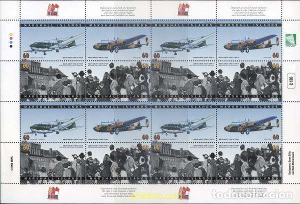 Sellos: 275877 MNH MARSHALL Islas 1998 50 ANIVERSARIO DEL PUENTE AEREO CON BERLIN