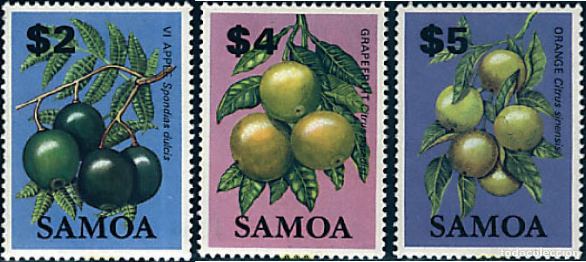 Sellos: 359314 MNH SAMOA 1983 FRUTOS