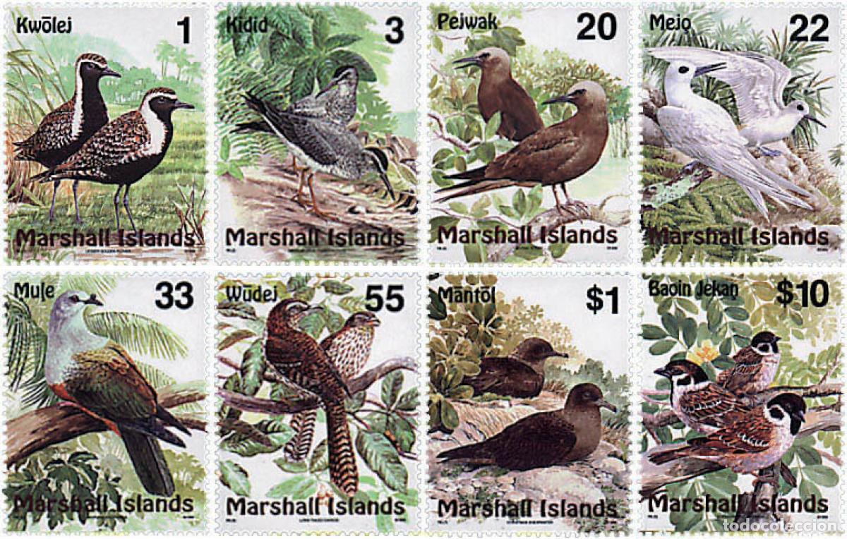 Sellos: 42431 MNH MARSHALL Islas 1999 AVES