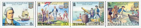 Sellos: 146922 MNH TUVALU 1979 BICENTENARIO DE LA MUERTE DE JAMES COOK
