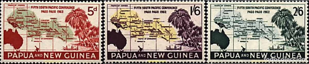 Briefmarken: 367637 HINGED PAPUA NUEVA GUINEA 1962 5 CONFERENCIA DE LOS PAISES DEL PACIFICO SUR