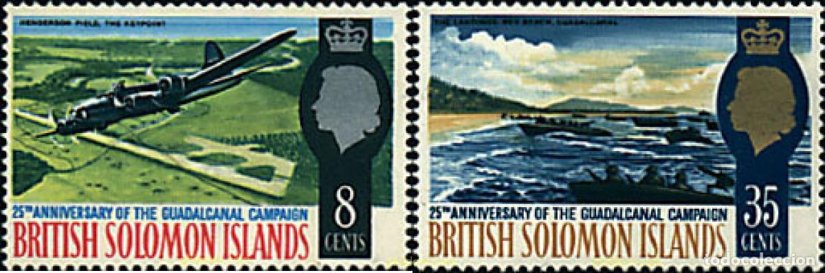 Sellos: 45312 MNH SALOMON 1967 25 ANIVERSARIO DE LA BATALLA DE GUADALCANAL