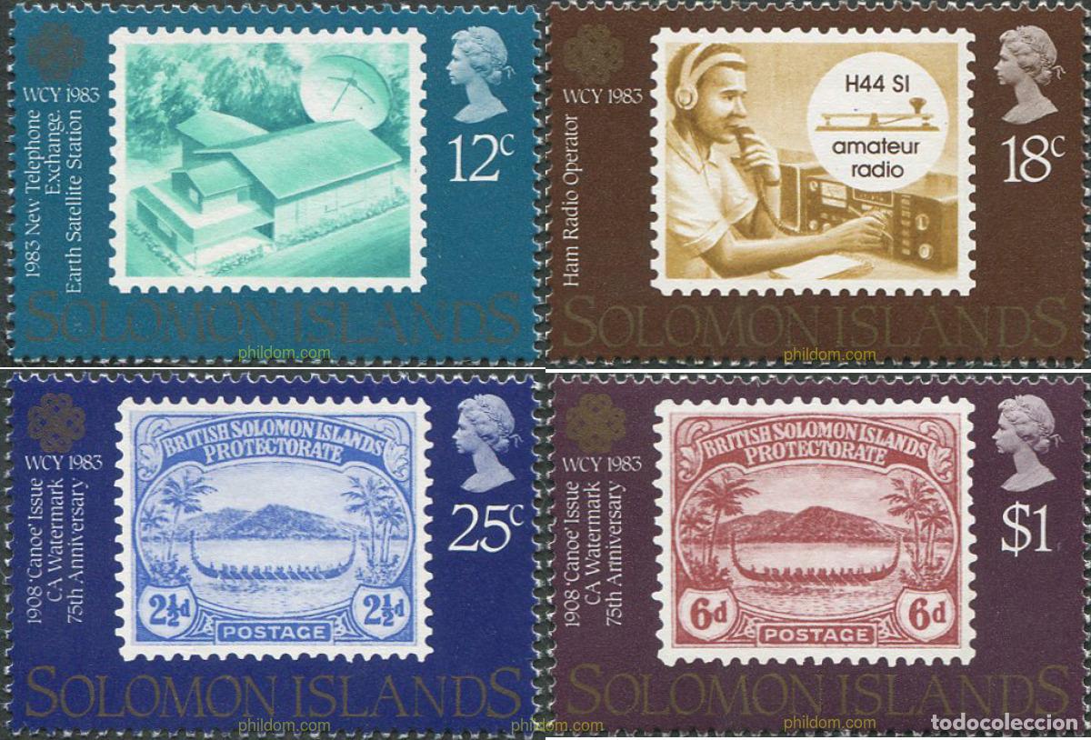 Sellos: 154733 MNH SALOMON 1983 A&Ntilde;O MUNDIAL DE LAS COMUNICACIONES
