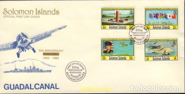 Sellos: 409567 MNH SALOMON 1993 50 ANIVERSARIO DE LA SEGUNDA GUERRA MUNDIAL
