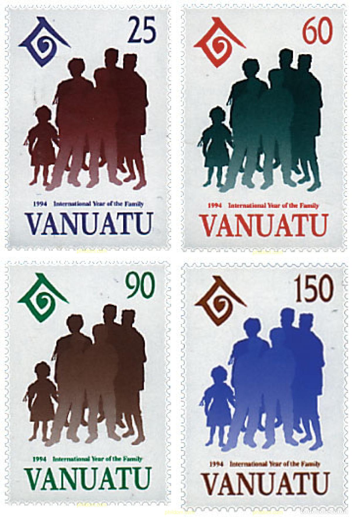 Sellos: 45824 MNH VANUATU 1994 A&Ntilde;O INTERNACIONAL DE LA FAMILIA