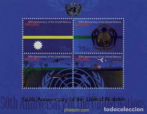 Sellos: 33569 MNH NAURU 1995 50 ANIVERSARIO DE LA ONU