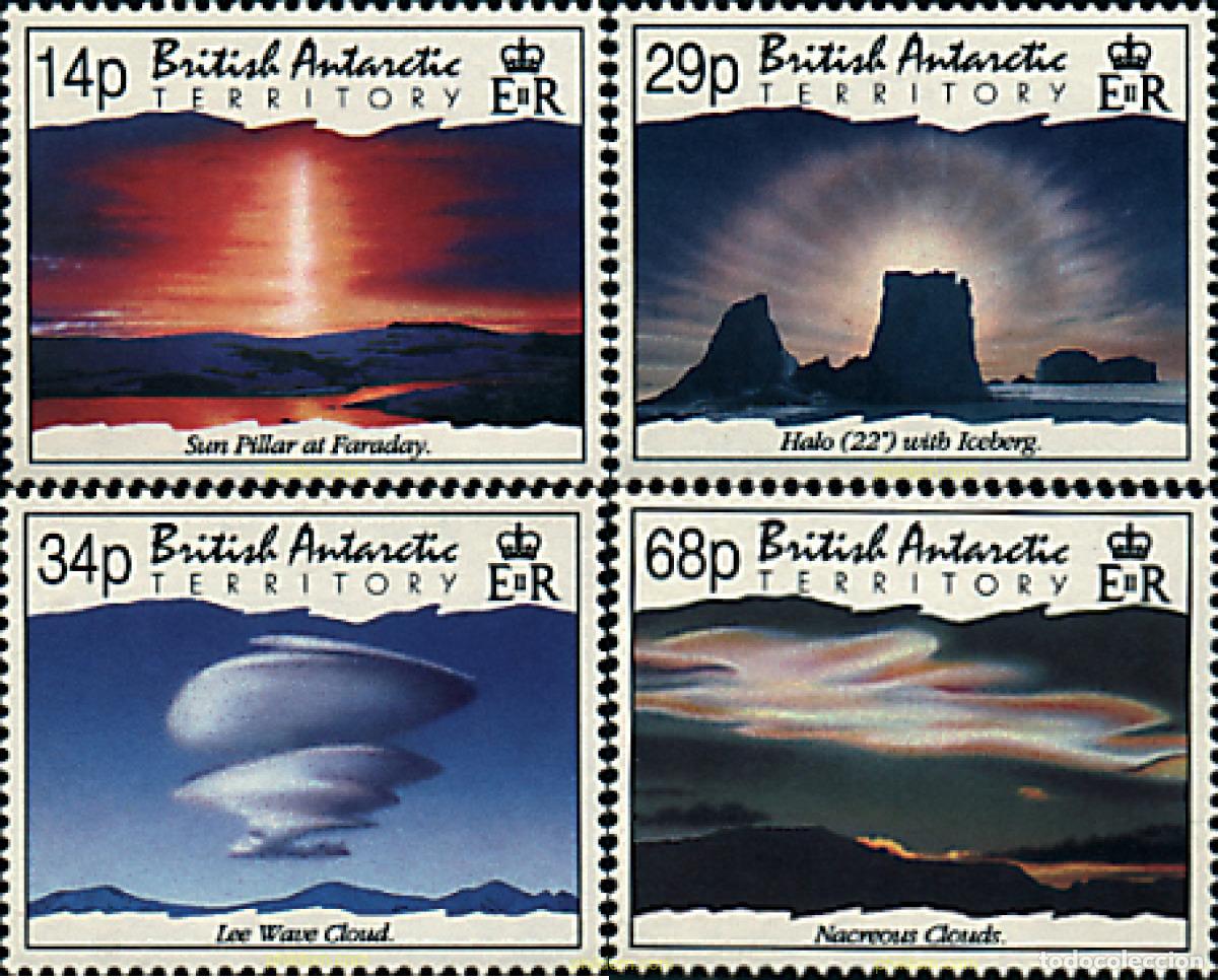 Sellos: 159829 MNH ANTARTIDA BRITANICA 1992 FENOMENOS ATMOSFERICOS