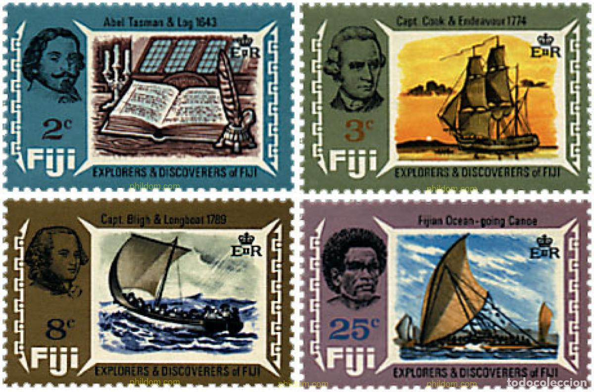 Sellos: 87014 MNH FIJI 1970 NAVEGANTES