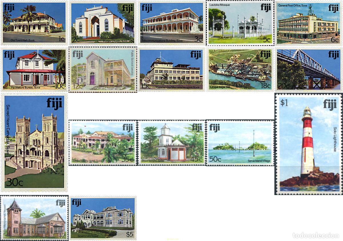 Sellos: 87017 MNH FIJI 1979 EDIFICIOS Y CONSTRUCCIONES