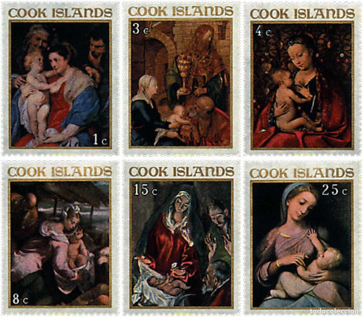 Sellos: 65515 MNH COOK Islas 1967 NAVIDAD. PINTURAS