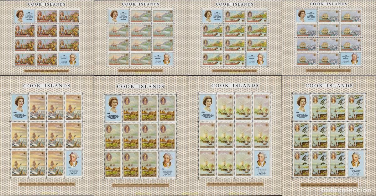 Sellos: 159941 MNH COOK Islas 1968 BICENTENARIO DE VIAJE DEL CAPITAN COOK