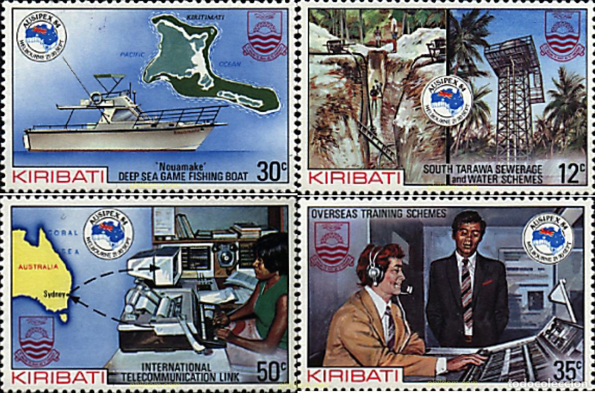 Sellos: 44217 MNH KIRIBATI 1984 AUSIPEX 84. EXPOSICION FILATELICA INTERNACIONAL